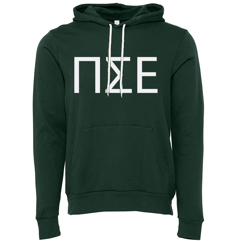 Pi Sigma Epsilon Lettered Hooded Sweatshirts