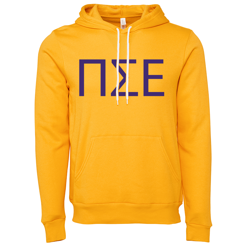 Pi Sigma Epsilon Lettered Hooded Sweatshirts