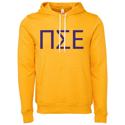 Pi Sigma Epsilon Lettered Hooded Sweatshirts