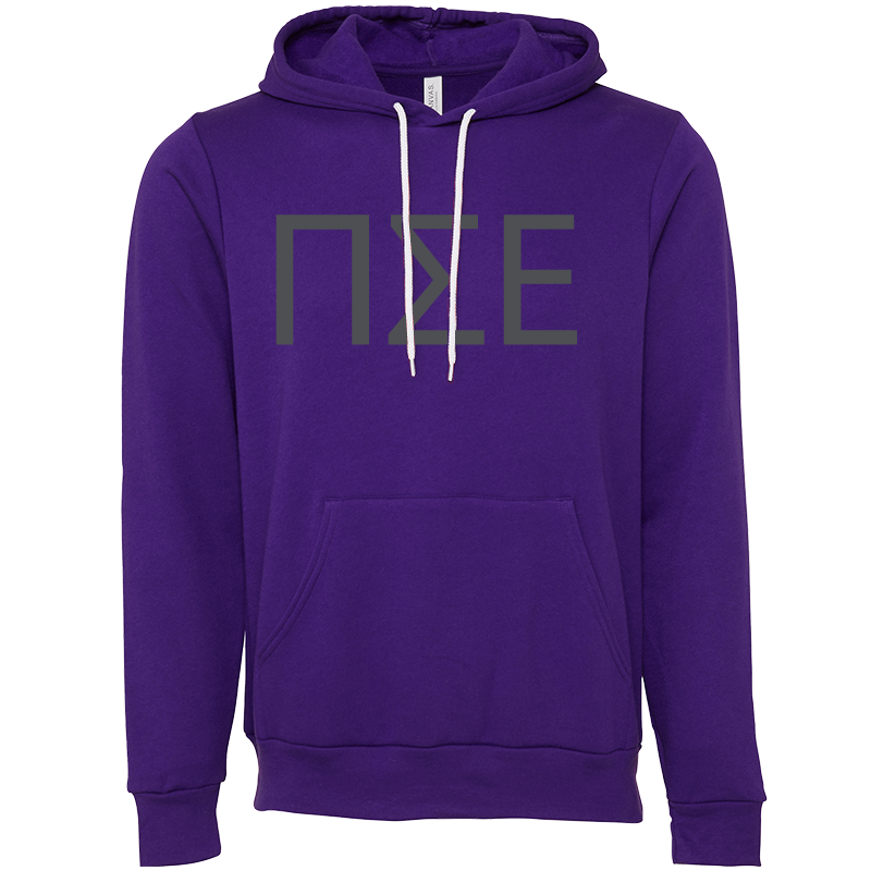 Pi Sigma Epsilon Lettered Hooded Sweatshirts