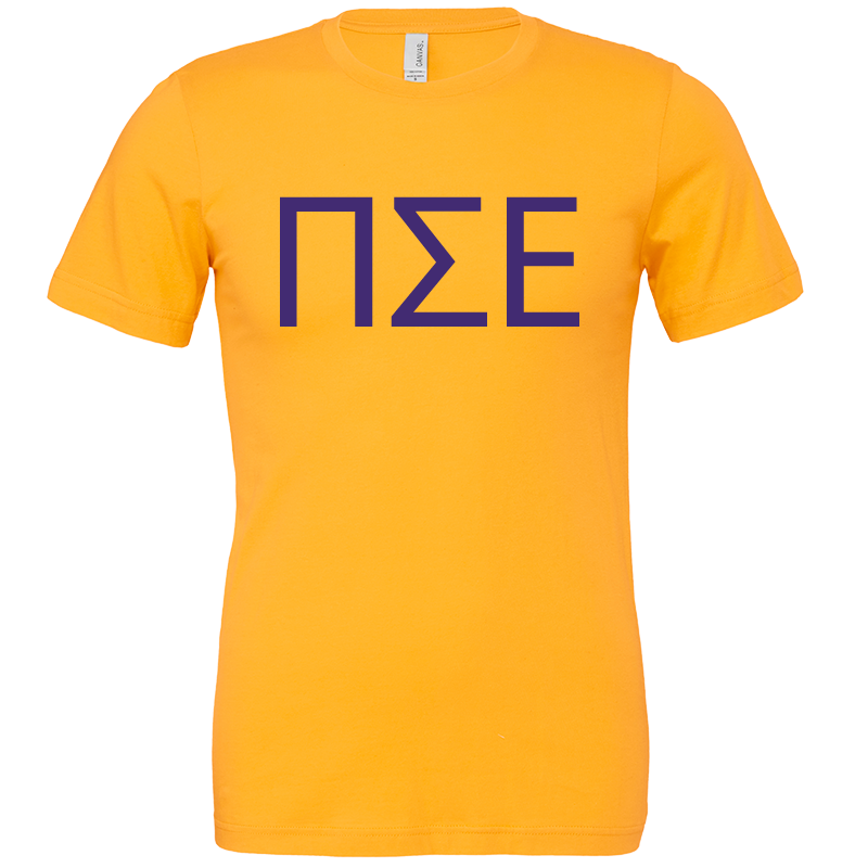 Pi Sigma Epsilon Lettered Short Sleeve T-Shirts