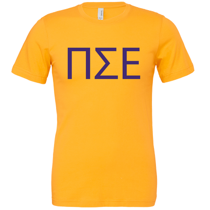 Pi Sigma Epsilon Lettered Short Sleeve T-Shirts