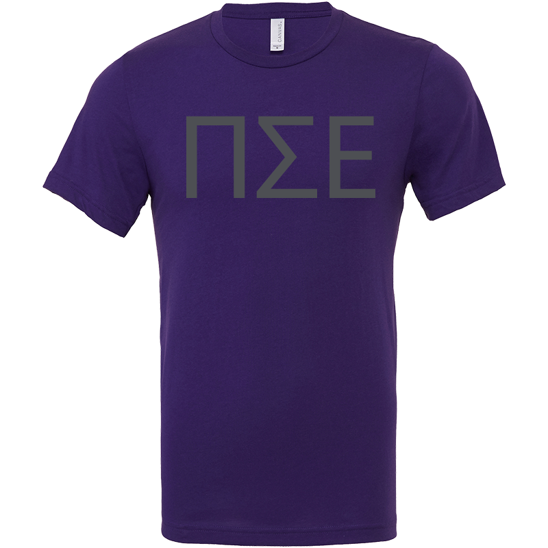 Pi Sigma Epsilon Lettered Short Sleeve T-Shirts