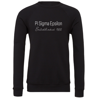 Pi Sigma Epsilon Embroidered Printed Name Crewneck Sweatshirts