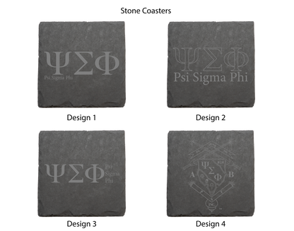 Psi Sigma Phi Stone Coasters - 4-Pack