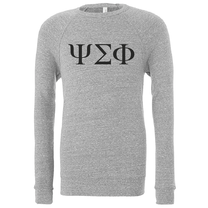 Psi Sigma Phi Lettered Crewneck Sweatshirts