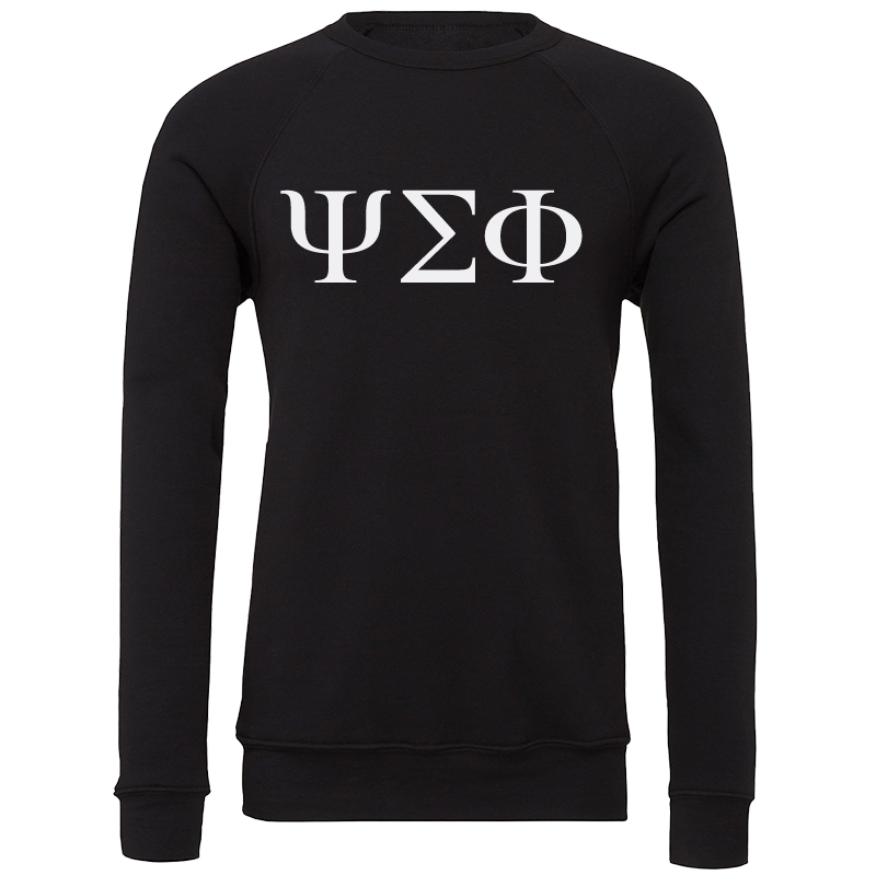 Psi Sigma Phi Lettered Crewneck Sweatshirts