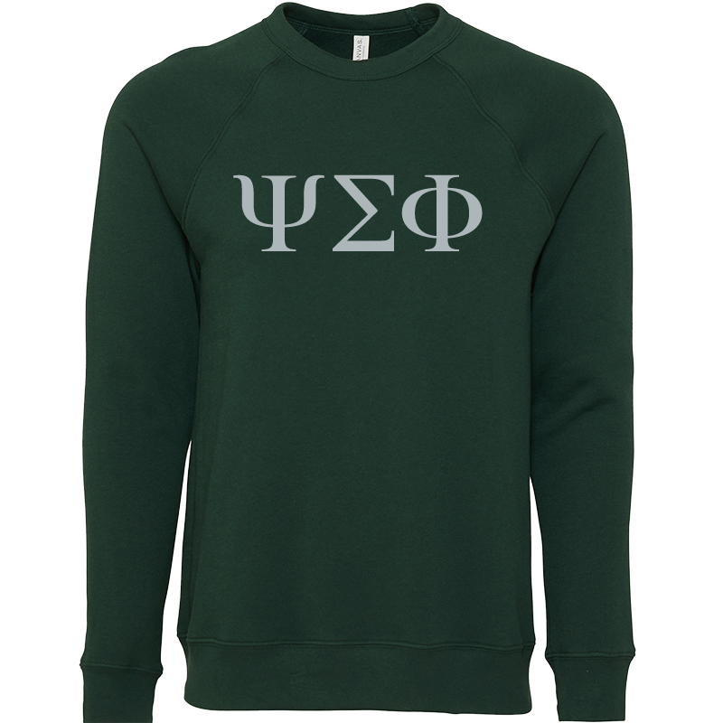 Psi Sigma Phi Lettered Crewneck Sweatshirts