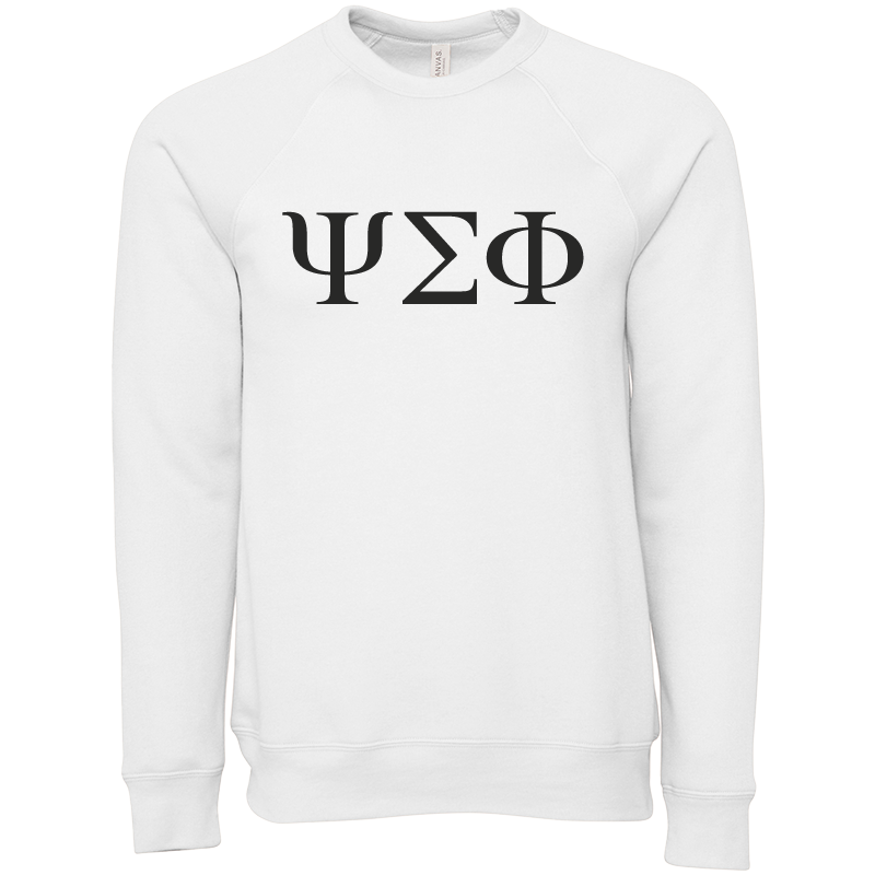 Psi Sigma Phi Lettered Crewneck Sweatshirts