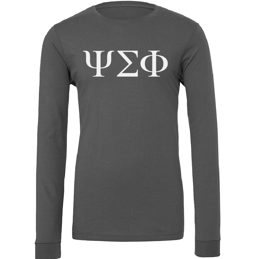 Psi Sigma Phi Lettered Long Sleeve T-Shirts