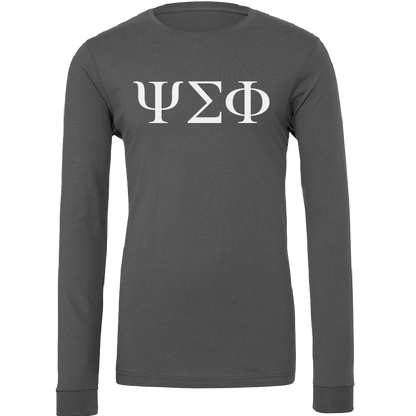 Psi Sigma Phi Lettered Long Sleeve T-Shirts