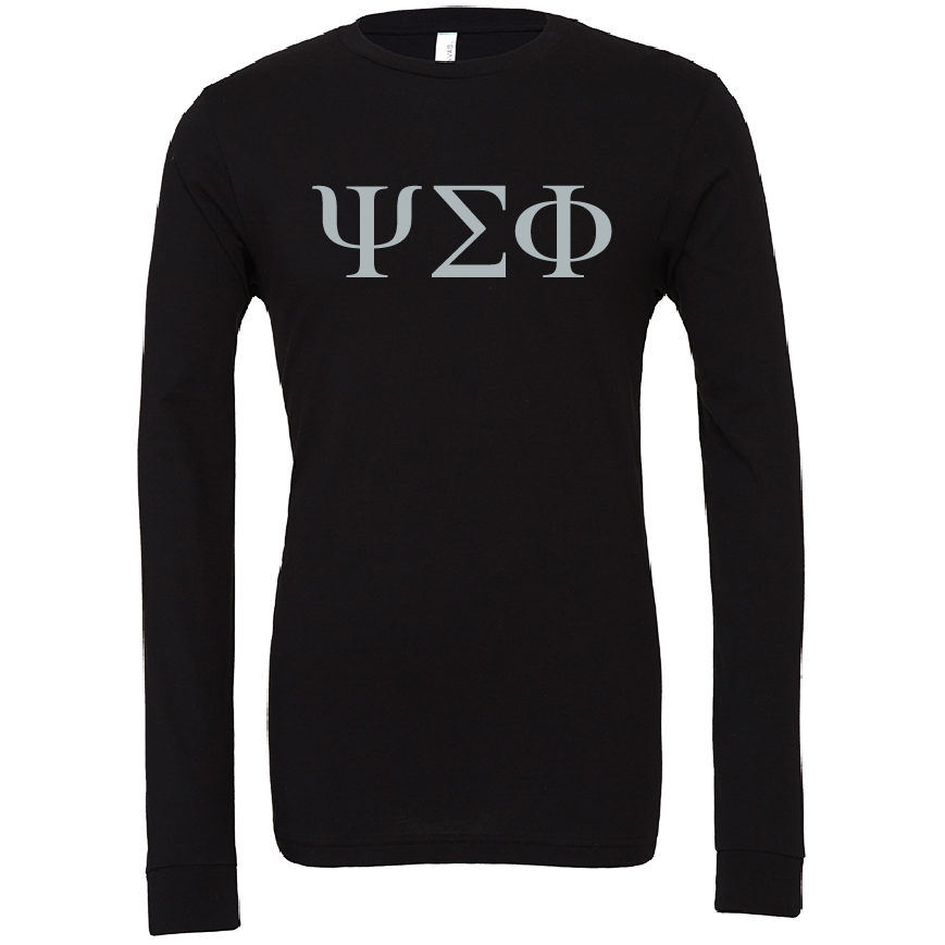 Psi Sigma Phi Lettered Long Sleeve T-Shirts