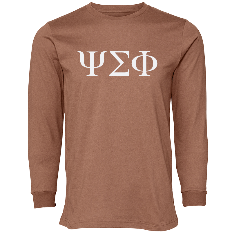 Psi Sigma Phi Lettered Long Sleeve T-Shirts