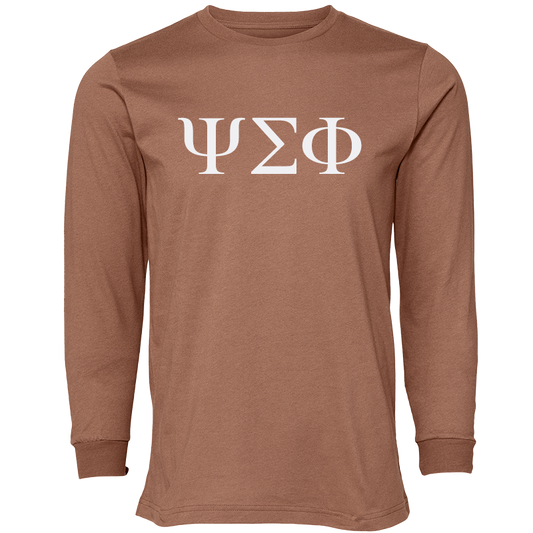 Psi Sigma Phi Lettered Long Sleeve T-Shirts