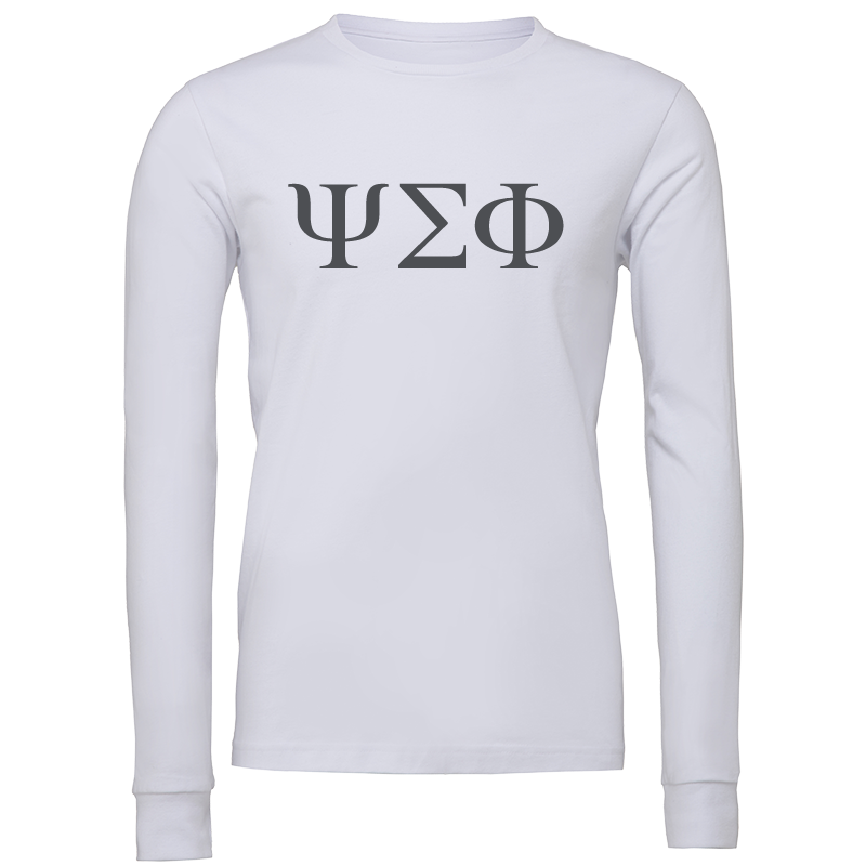 Psi Sigma Phi Lettered Long Sleeve T-Shirts