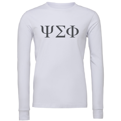 Psi Sigma Phi Lettered Long Sleeve T-Shirts