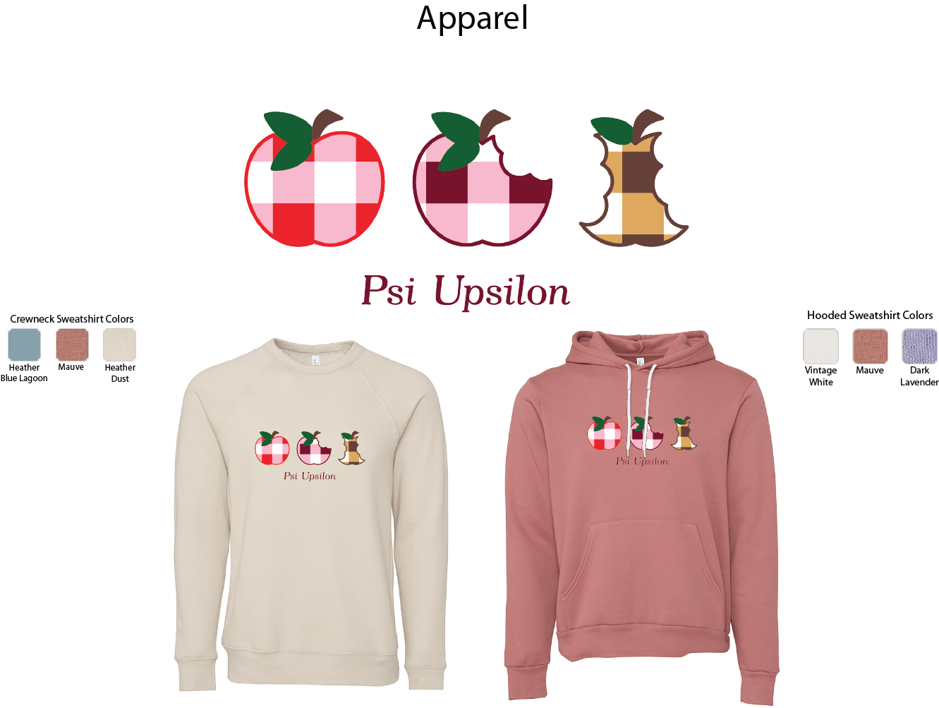 Psi Upsilon Apple Evolution Crewneck