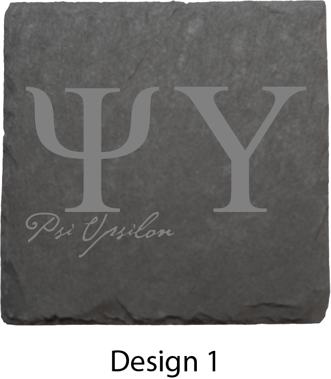 Psi Upsilon Stone Coasters - 4-Pack