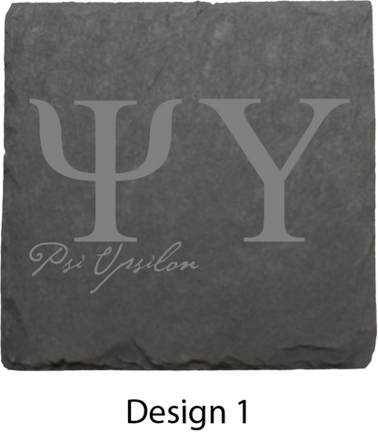 Psi Upsilon Stone Coasters - 4-Pack