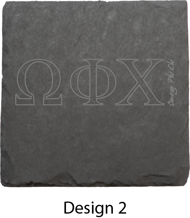 Omega Phi Chi Stone Coasters - 4-Pack