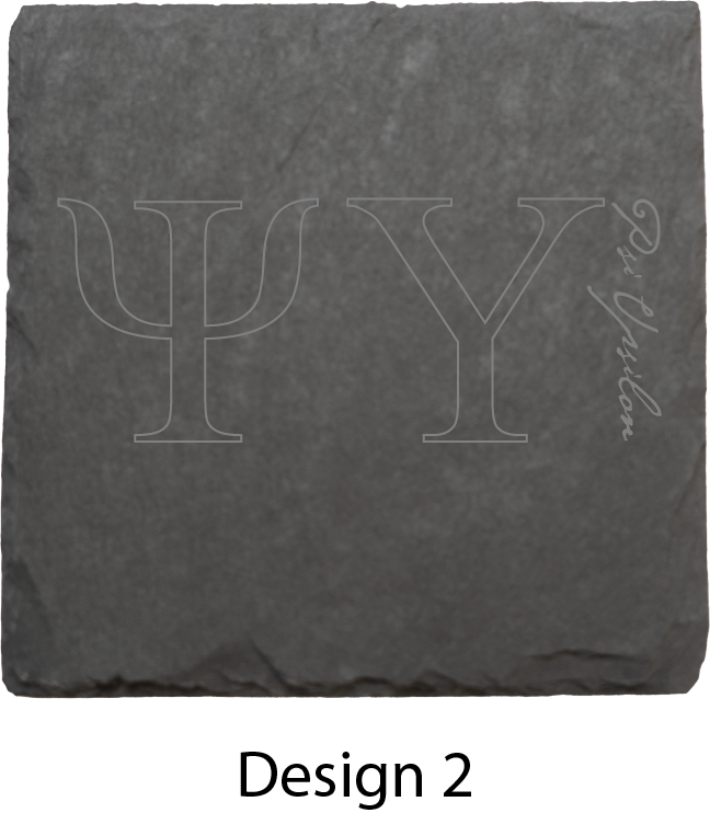 Psi Upsilon Stone Coasters - 4-Pack