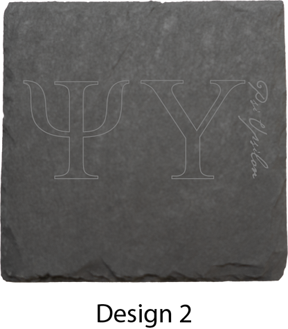 Psi Upsilon Stone Coasters - 4-Pack