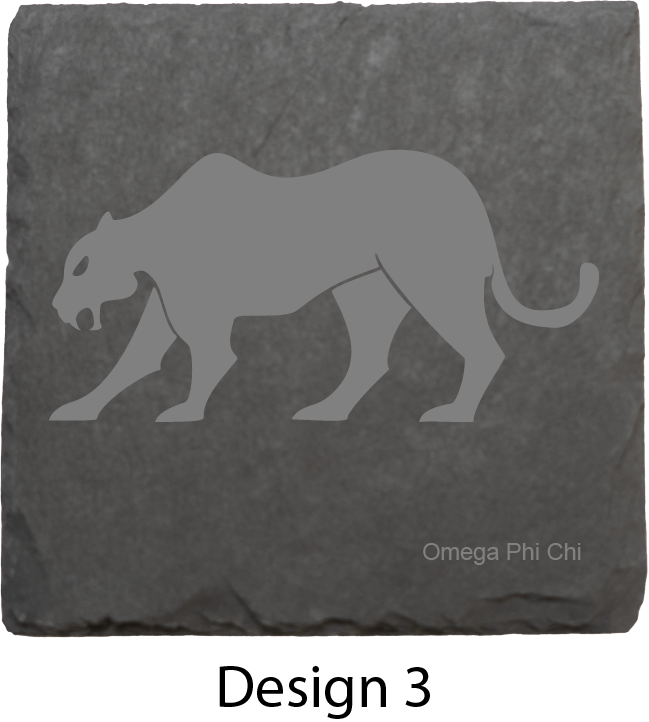 Omega Phi Chi Stone Coasters - 4-Pack