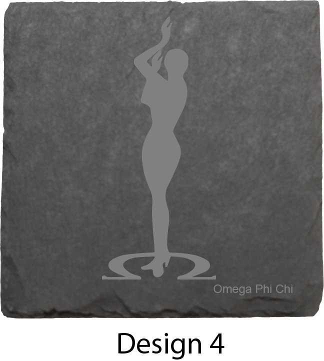 Omega Phi Chi Stone Coasters - 4-Pack