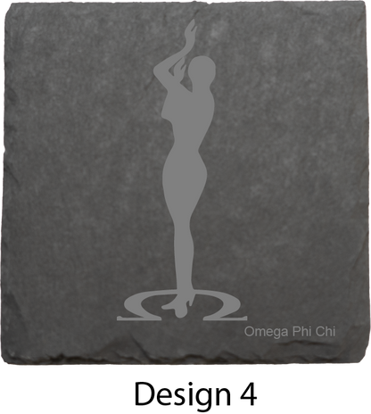 Omega Phi Chi Stone Coasters - 4-Pack