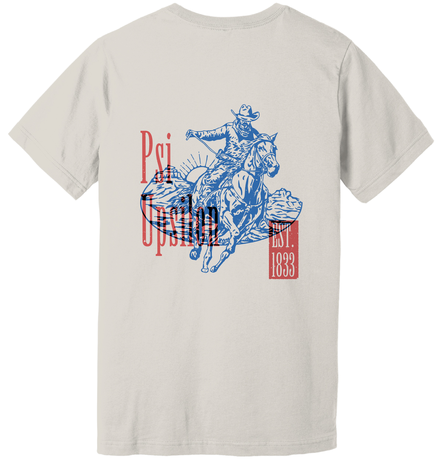 Psi Upsilon Cowboy Graphic T-Shirt