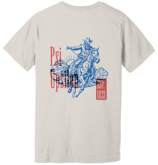 Psi Upsilon Cowboy Graphic T-Shirt