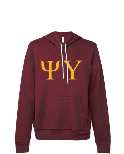 Psi Upsilon Lettered Hooded Sweatshirts