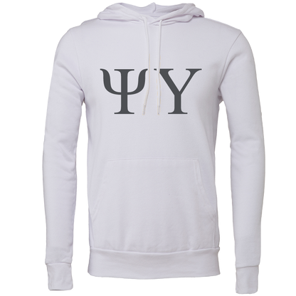 Psi Upsilon Lettered Hooded Sweatshirts