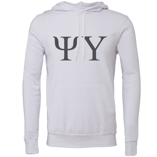 Psi Upsilon Lettered Hooded Sweatshirts