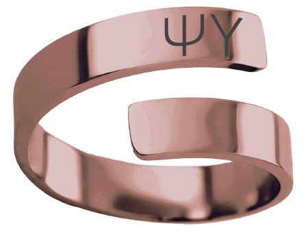 Psi Upsilon Lettered Rings