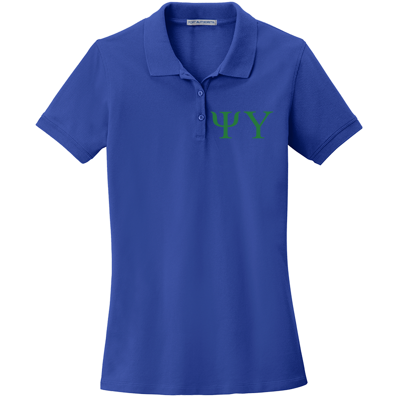 Psi Upsilon Ladies' Embroidered Polo Shirt