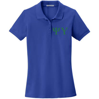 Psi Upsilon Ladies' Embroidered Polo Shirt