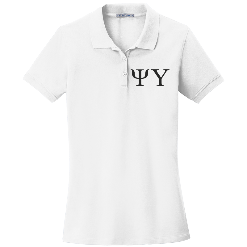 Psi Upsilon Ladies' Embroidered Polo Shirt