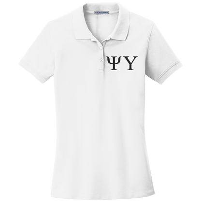 Psi Upsilon Ladies' Embroidered Polo Shirt