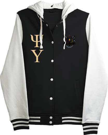 Psi Upsilon Varsity Hooded Sweatshirt