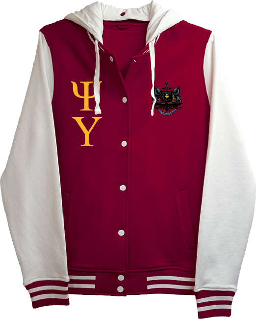 Psi Upsilon Varsity Hooded Sweatshirt