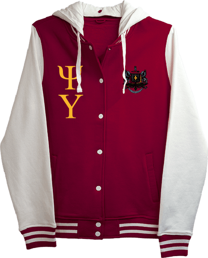Psi Upsilon Varsity Hooded Sweatshirt