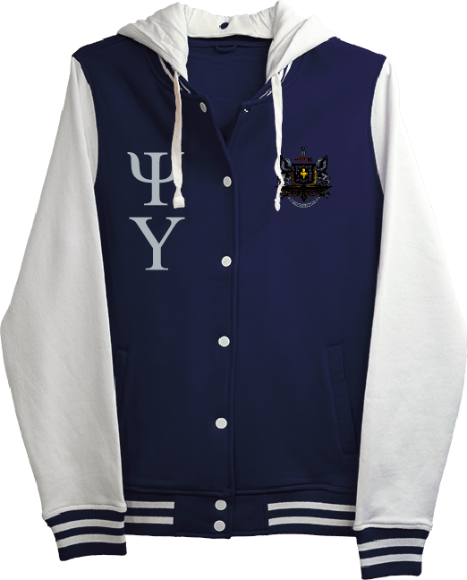 Psi Upsilon Varsity Hooded Sweatshirt