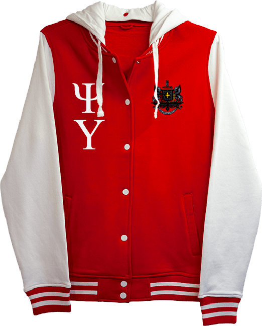 Psi Upsilon Varsity Hooded Sweatshirt
