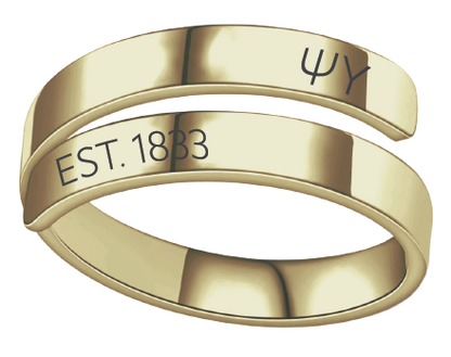 Psi Upsilon Year and Letters Rings