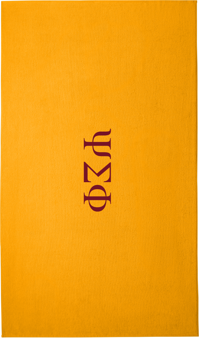 Psi Sigma Phi Lettered Beach Towels