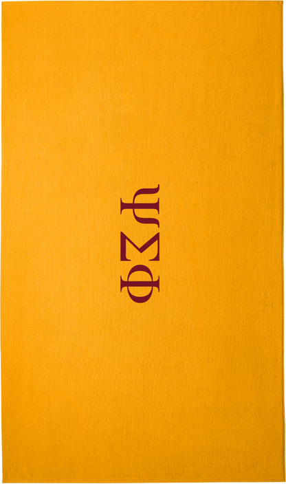 Psi Sigma Phi Lettered Beach Towels