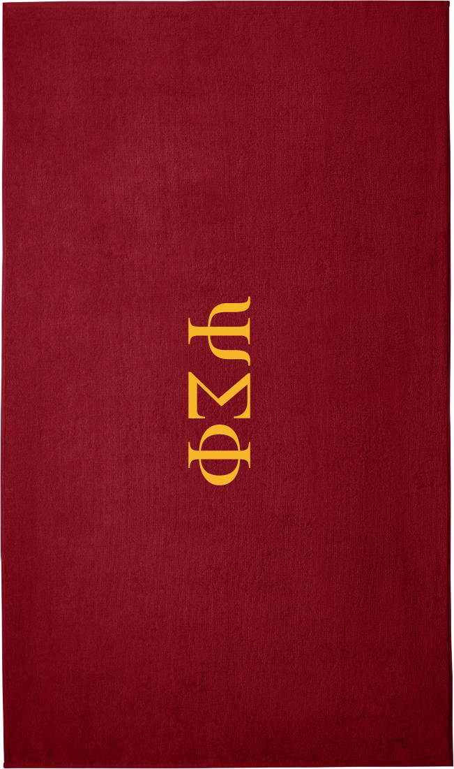 Psi Sigma Phi Lettered Beach Towels
