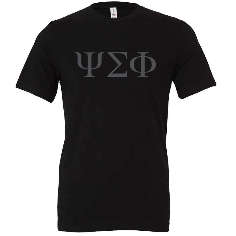 Psi Sigma Phi Lettered Short Sleeve T-Shirts