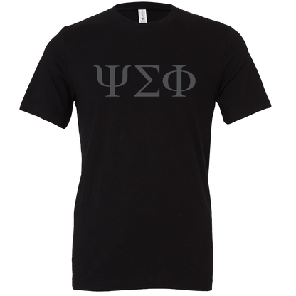 Psi Sigma Phi Lettered Short Sleeve T-Shirts